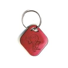 Nøkkelring Alu. Rød